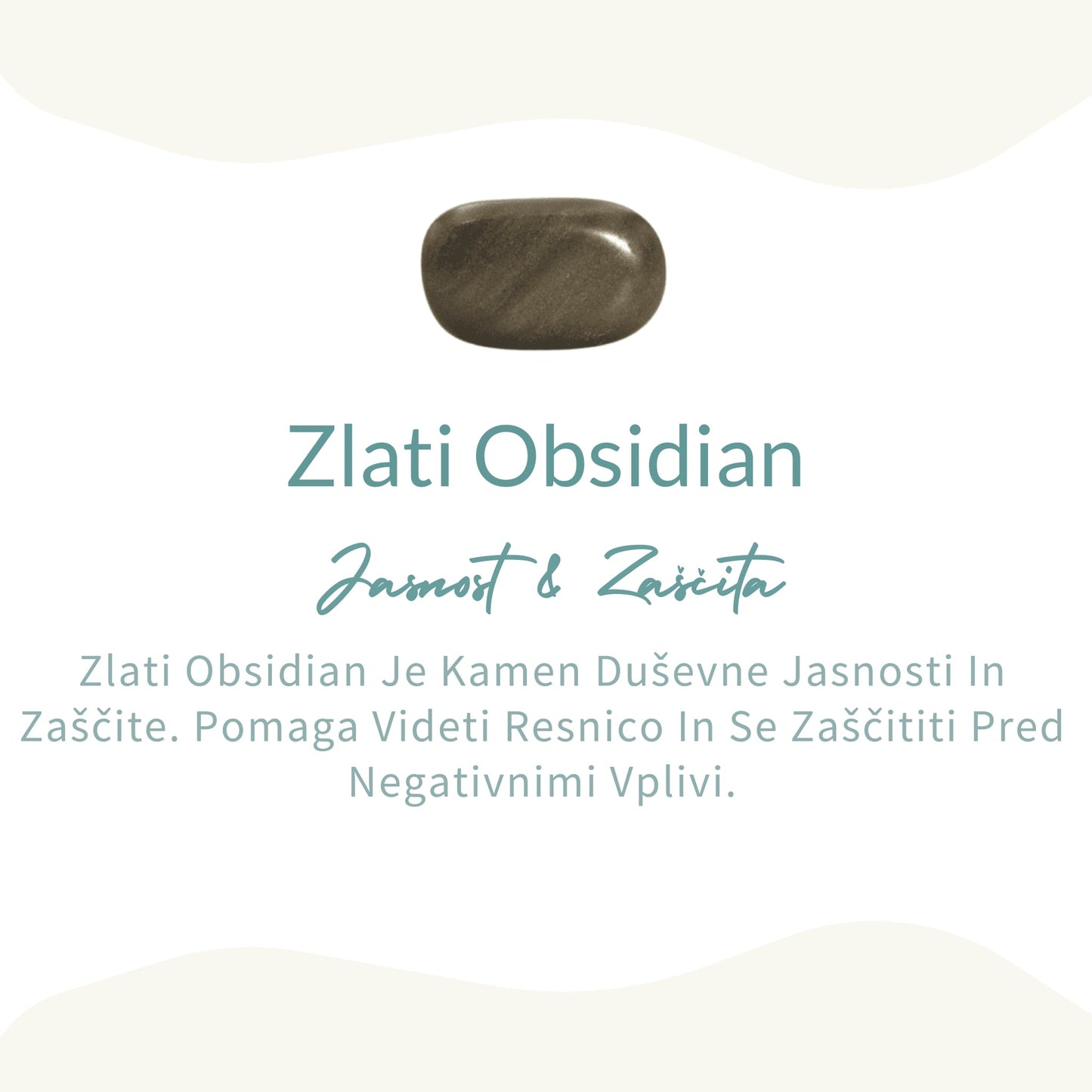 Obesek »Sfera« iz zlatnega obsidijana